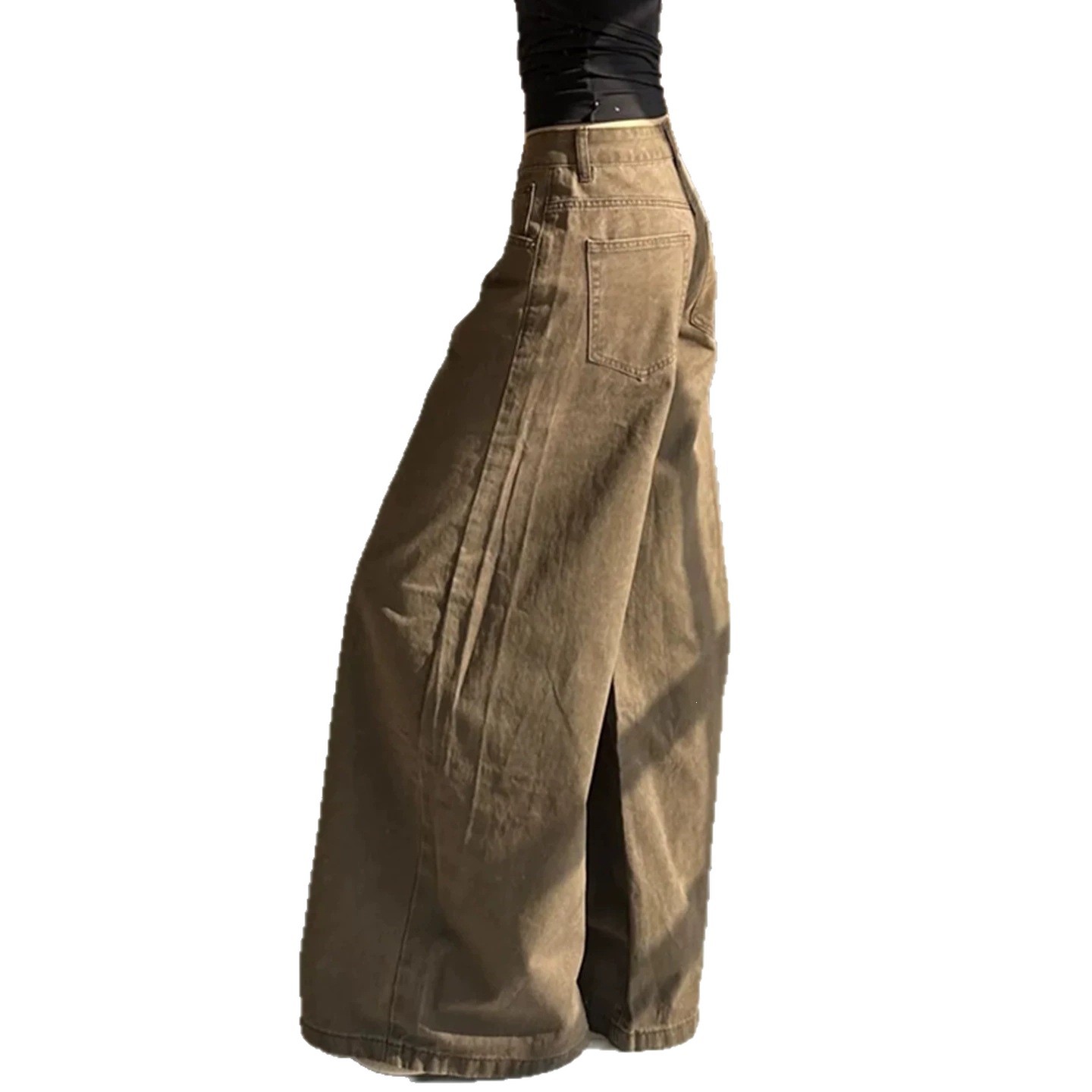 Womens Wide Leg Casual Pants - Image 5