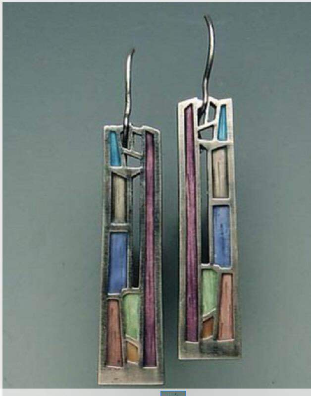 Silver Drop Shape Alloy Fashion Earrings