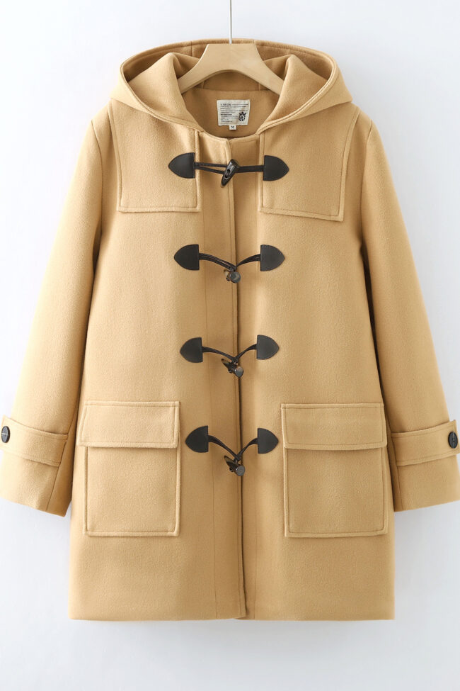The Oceane Vintage Mid Length Thickened Padded Coat Detail – La Rose Couture Coats & Jackets