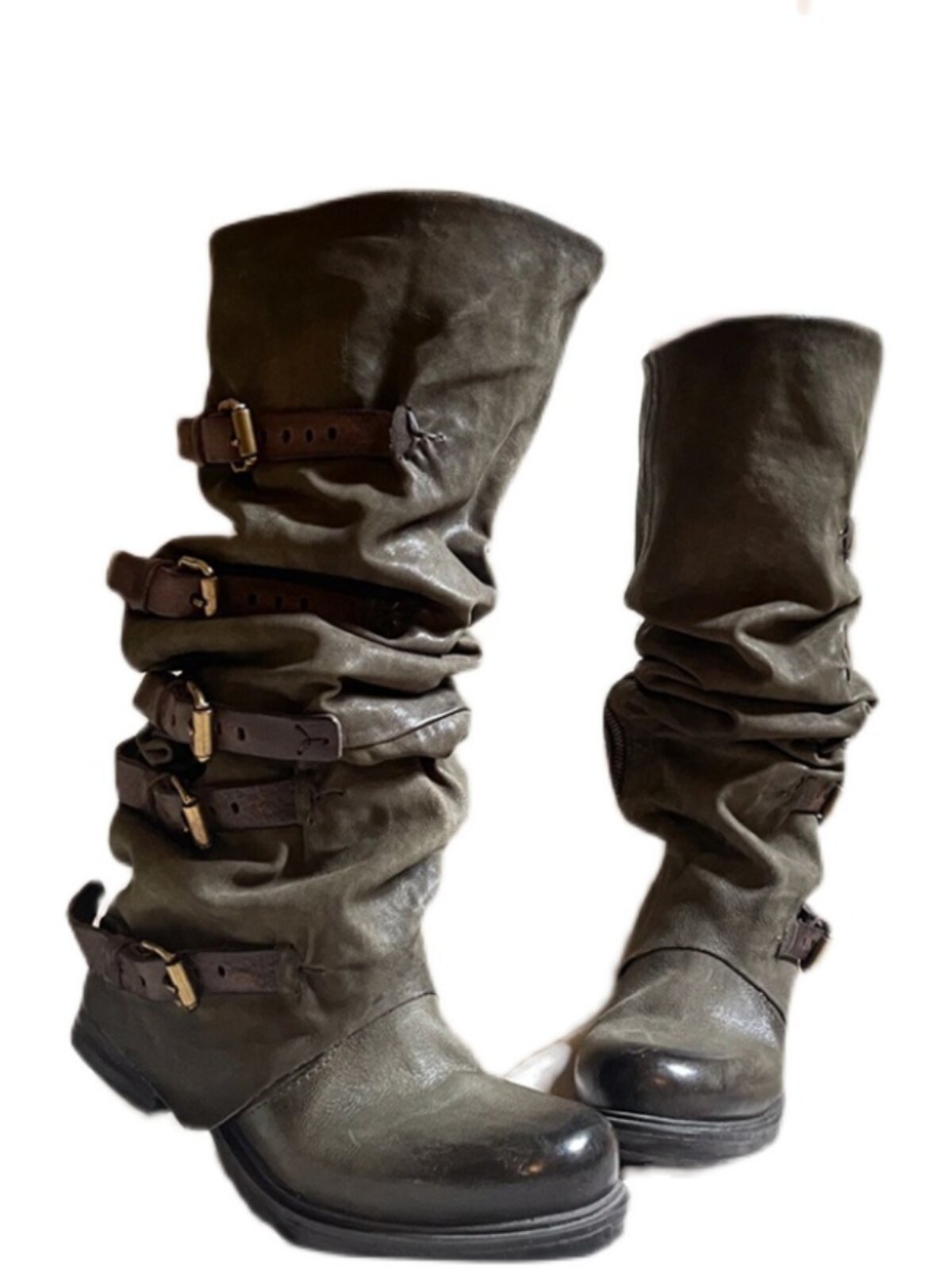 Vintage Belt Buckle Western Boots - Image 5