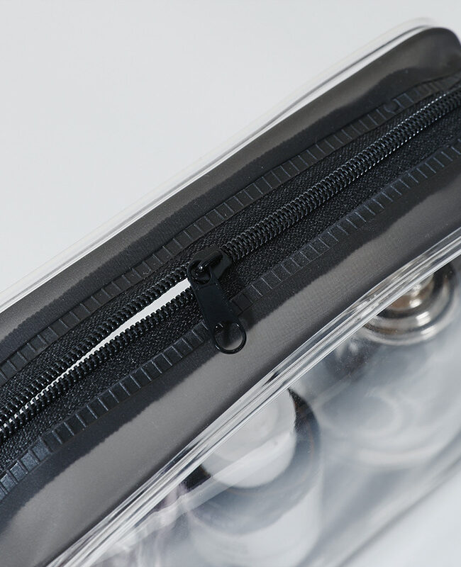 The Gisele Transparent Toiletry Bag Detail – La Rose Couture Handbags & Clutches