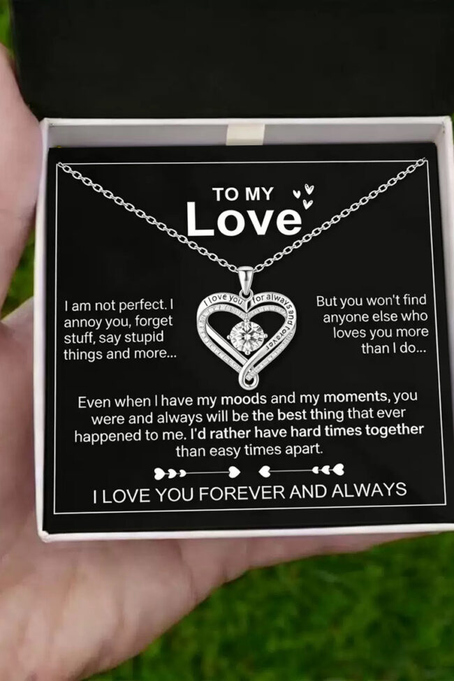 Double Heart Birthstone Necklace Detail – La Rose Couture Jewellery & Accessories
