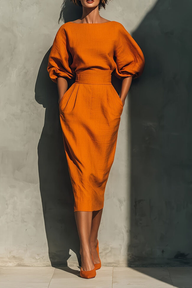 The Zoe Elegant Boat Neck a Line Dress – La Rose Couture Trousers & Skirts