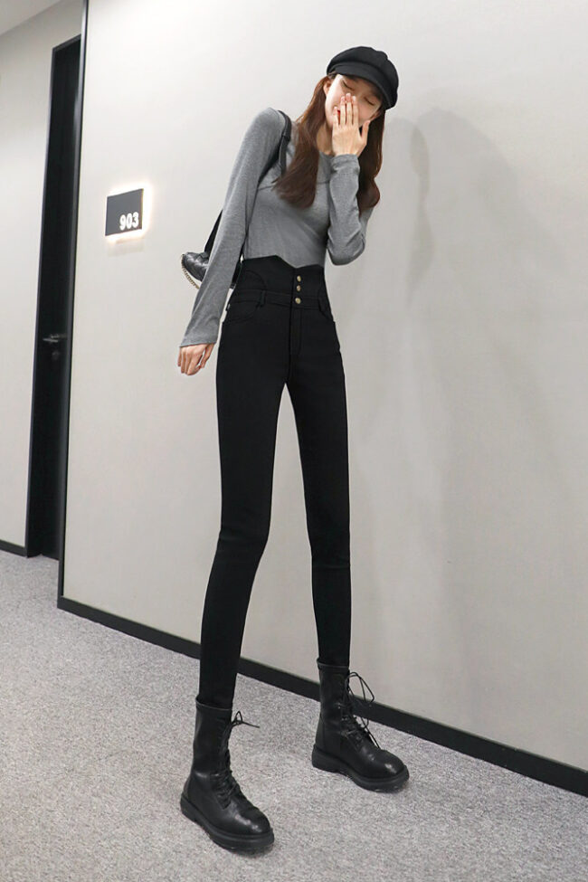 The Florine High Waist Leggings Detail – La Rose Couture Trousers & Skirts