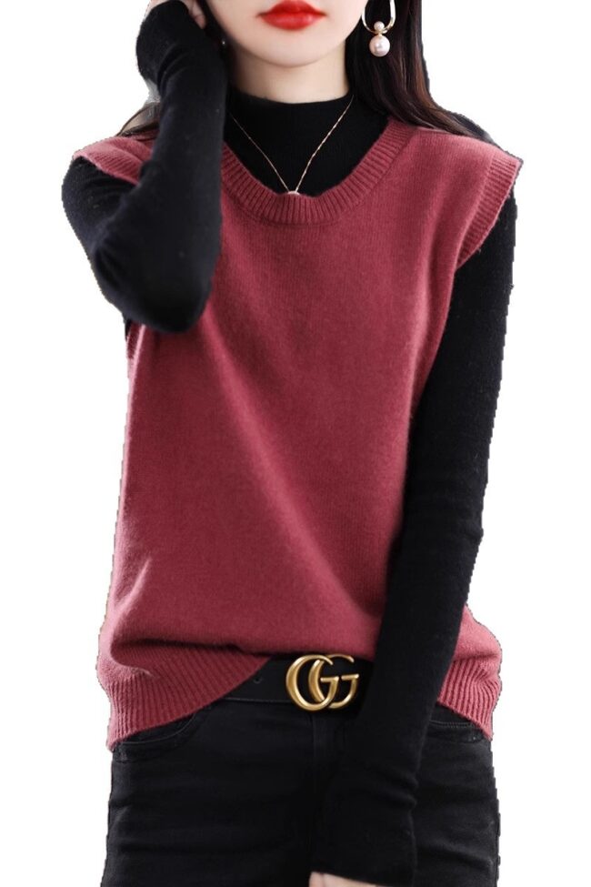 The Sylvie Knitted Sleeveless Jacket Detail – La Rose Couture Coats & Jackets