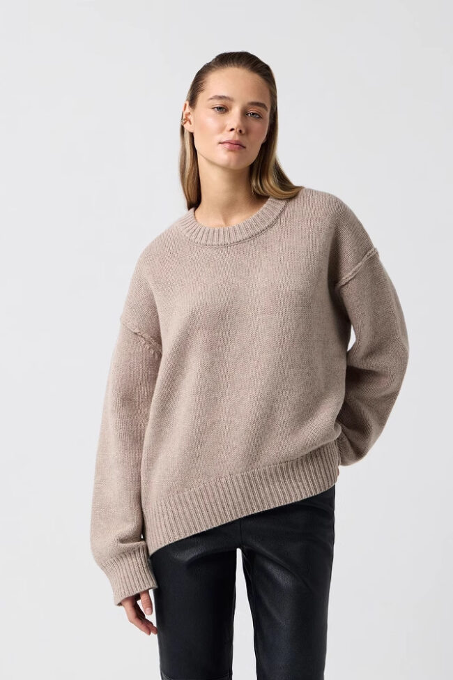 The Eleonore Round Neck Loose Pullover Sweater – La Rose Couture Tops & Blouses