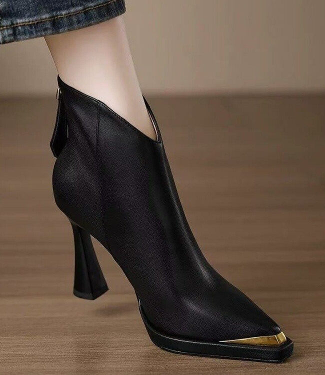 The Celine Elegant High Heel Boots Detail – La Rose Couture Shoes & Footwear