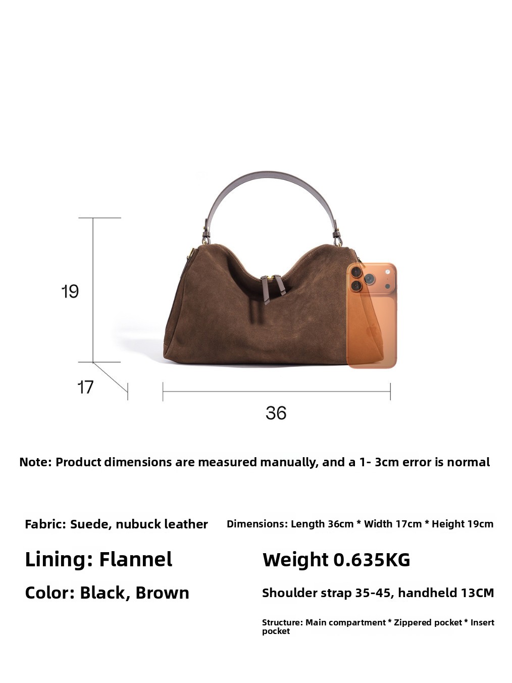 Versatile Cowhide Pillow Handbag - Image 2