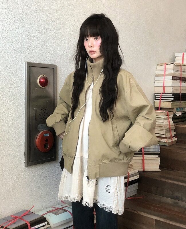 The Berenice Baseball Jacket Detail – La Rose Couture Coats & Jackets