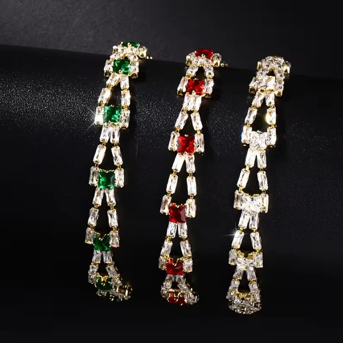 Zircon Hollow Chain Bracelet