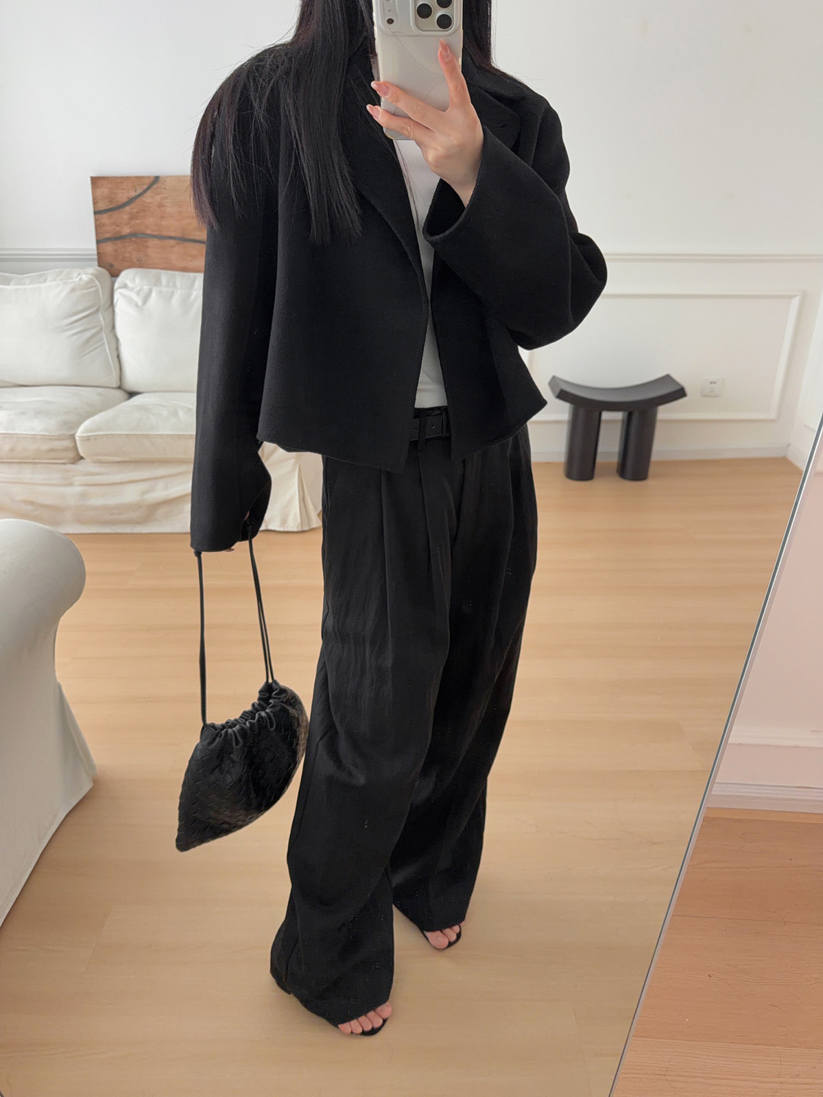 Double-Sided Wool Blend Loose-Fit Coat - Image 2