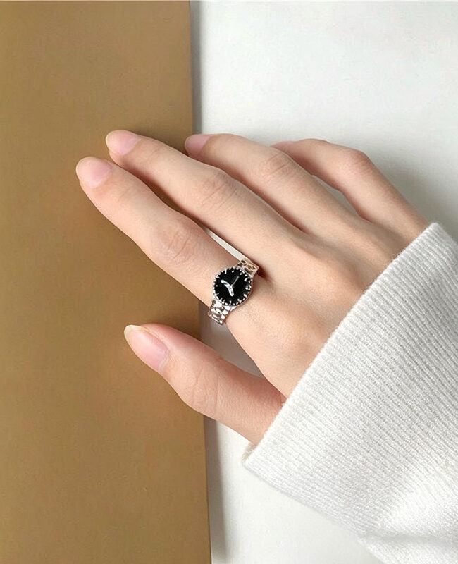 The Elodie Adjustable Ring with Open Finger Opening Detail – La Rose Couture Jewellery & Accessories