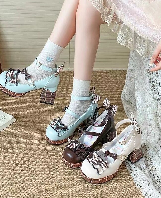 The Romane Bows Mary Jane High Heels Detail – La Rose Couture Shoes & Footwear