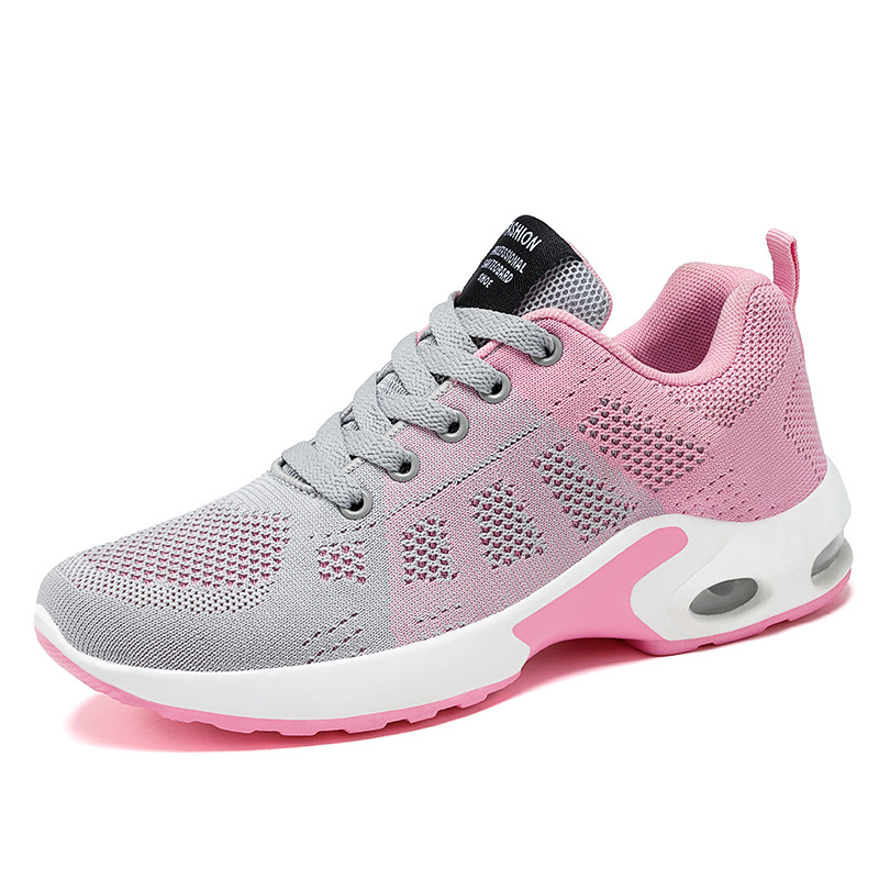 Women's Breathable Mesh Lace-Up Sports Shoes with Air Cushion Sole - Image 4