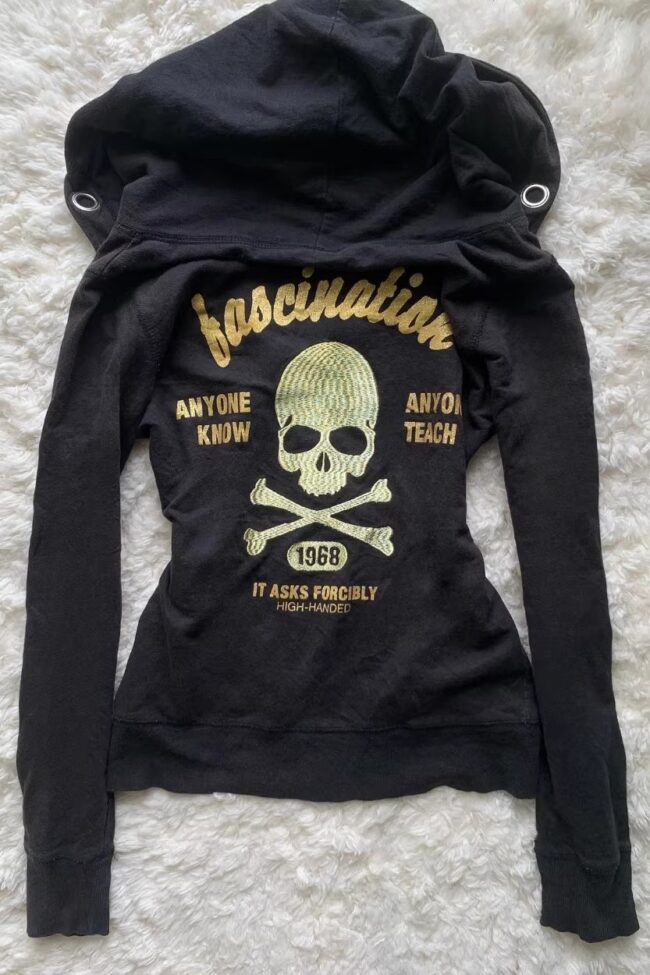 The Nathalie Slim Fit Hoodie Detail – La Rose Couture Tops & Blouses
