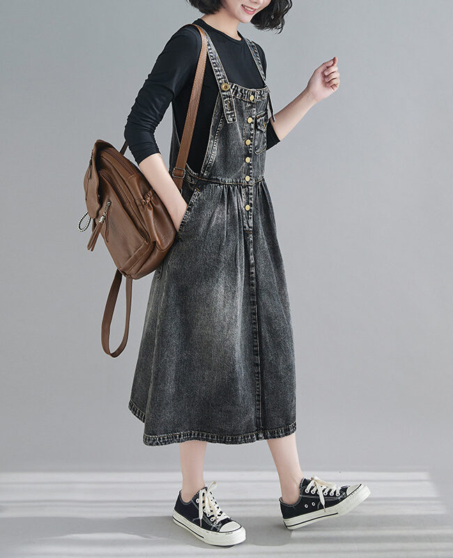 The Chloe Slimming Denim Suspender Skirt Detail – La Rose Couture Trousers & Skirts