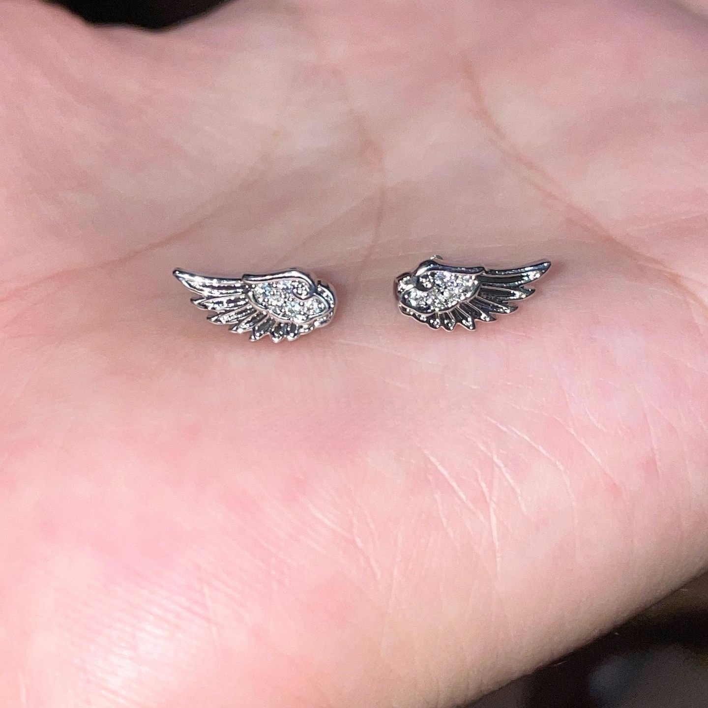 Titanium Steel Wing Earrings - Image 3
