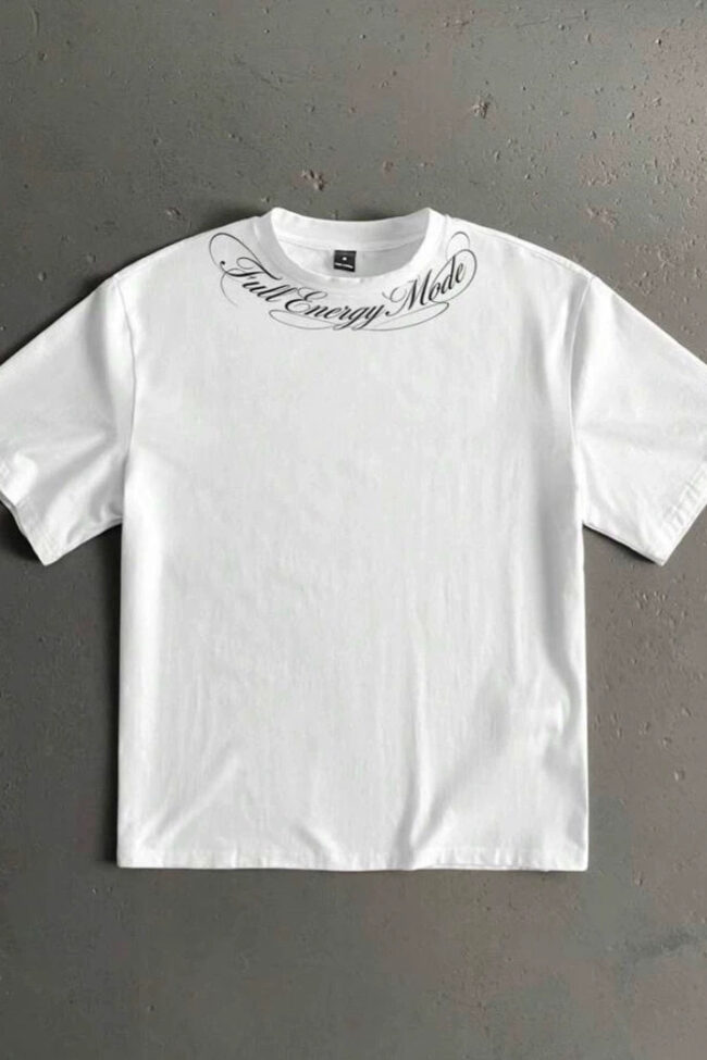 The Odette Vintage Letter Print Round Neck T Shirt – La Rose Couture Tops & Blouses