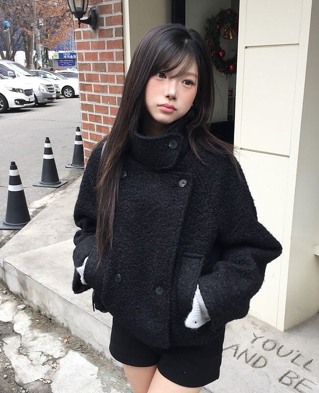 The Agathe Loose Quilted Jacket with Fluffy Trim Detail – La Rose Couture Coats & Jackets