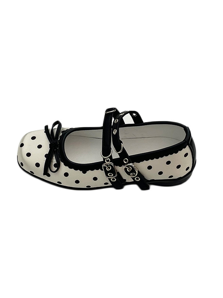 Women Bow Decor Mary Jane Shoes - Image 4