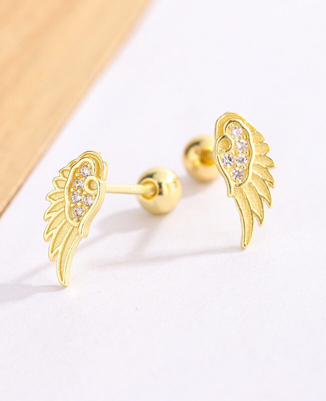 The Gaia Unique Personality Wing Ear Bone Studs Detail – La Rose Couture Jewellery & Accessories