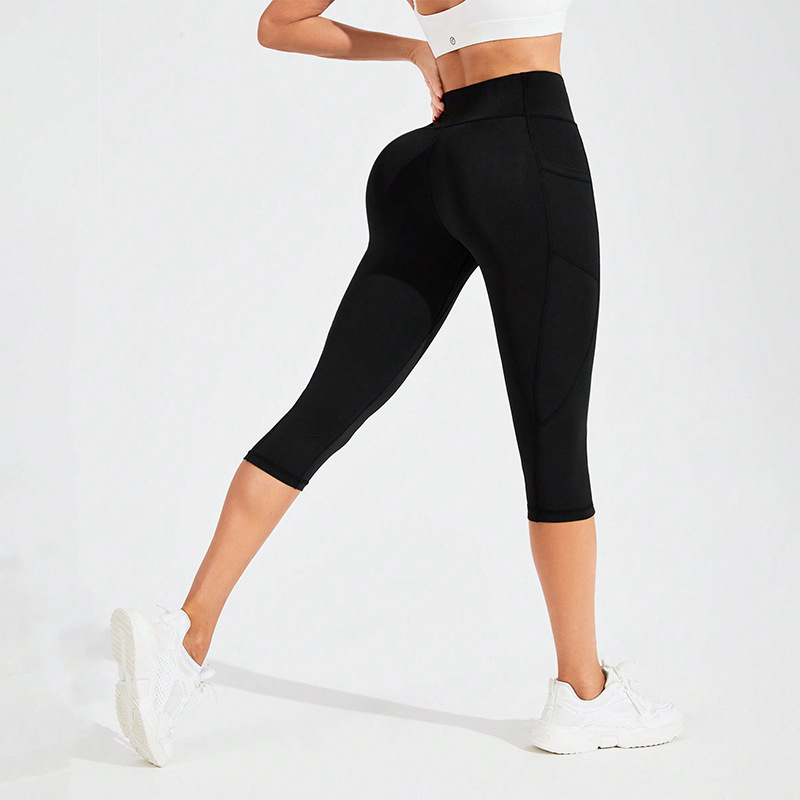 Womens Elastic Yoga Running Shorts