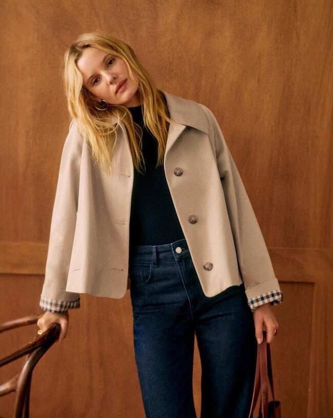 The Audrey Button Front Lapel Jacket – La Rose Couture Coats & Jackets