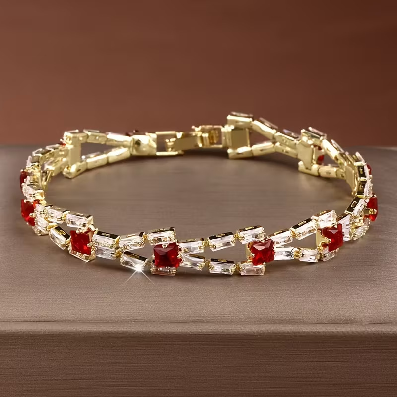 Zircon Hollow Chain Bracelet - Image 2