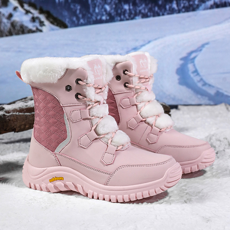 Womens Waterproof Snow Boots Winter Warm Plush Lined - Image 2