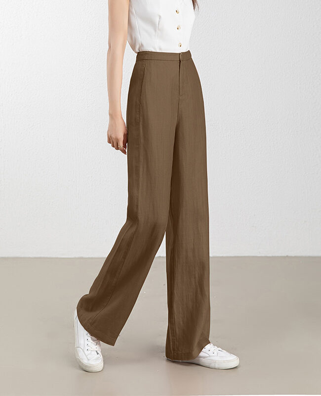 The Fabienne Tall Sized Casual Pants Detail – La Rose Couture Trousers & Skirts