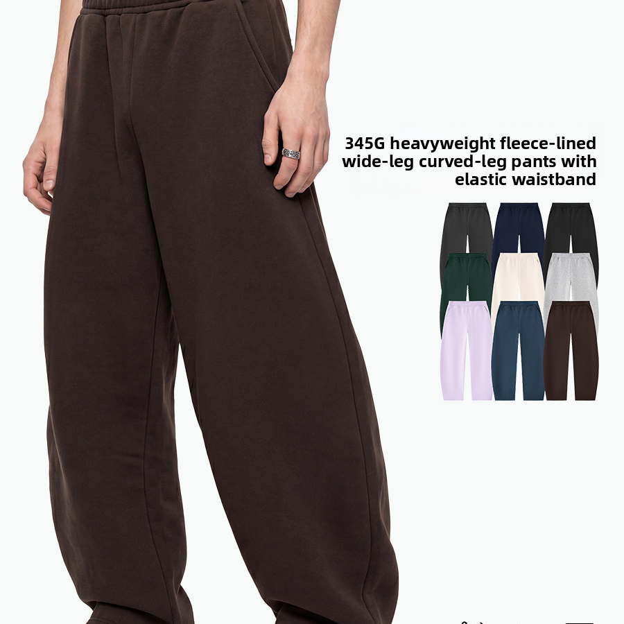Fleece-Lined Scimitar-Style Wide Leg Pants - Image 2