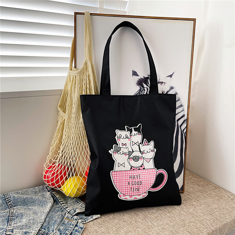 Canvas bag - Ins canvas crossbody handbag for women - Image 5