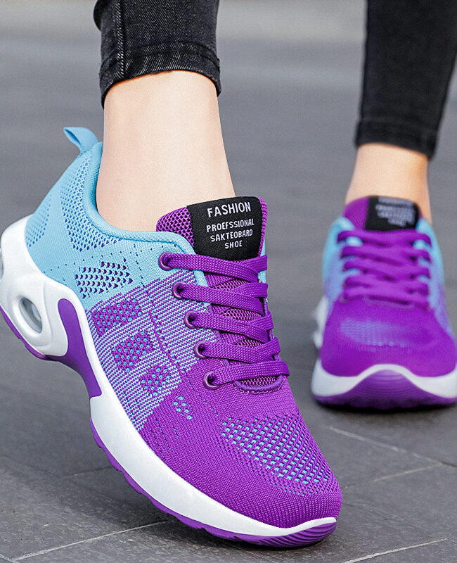 The Justine Breathable Mesh Lace Up Sports Shoes with Air Cushion Sole – La Rose Couture Shoes & Footwear