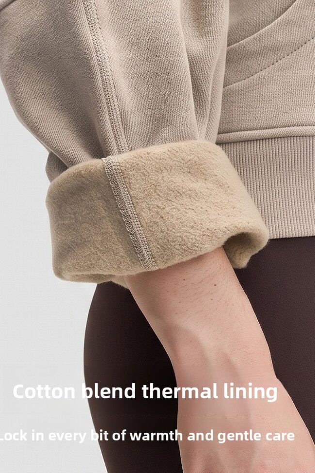 The Fabienne Fleece Lined Windproof Sports Jacket Detail – La Rose Couture Coats & Jackets