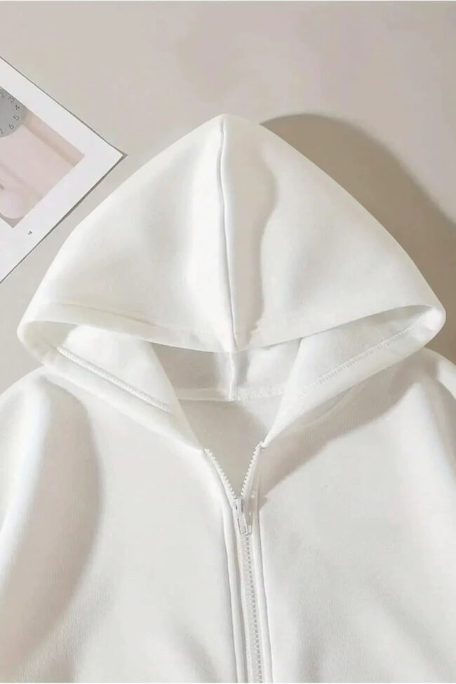 The Emmanuelle Y2k Zip Up Hoodie 3d Butterfly Print Long Sleeve Loose Fit Jacket Detail – La Rose Couture Tops & Blouses