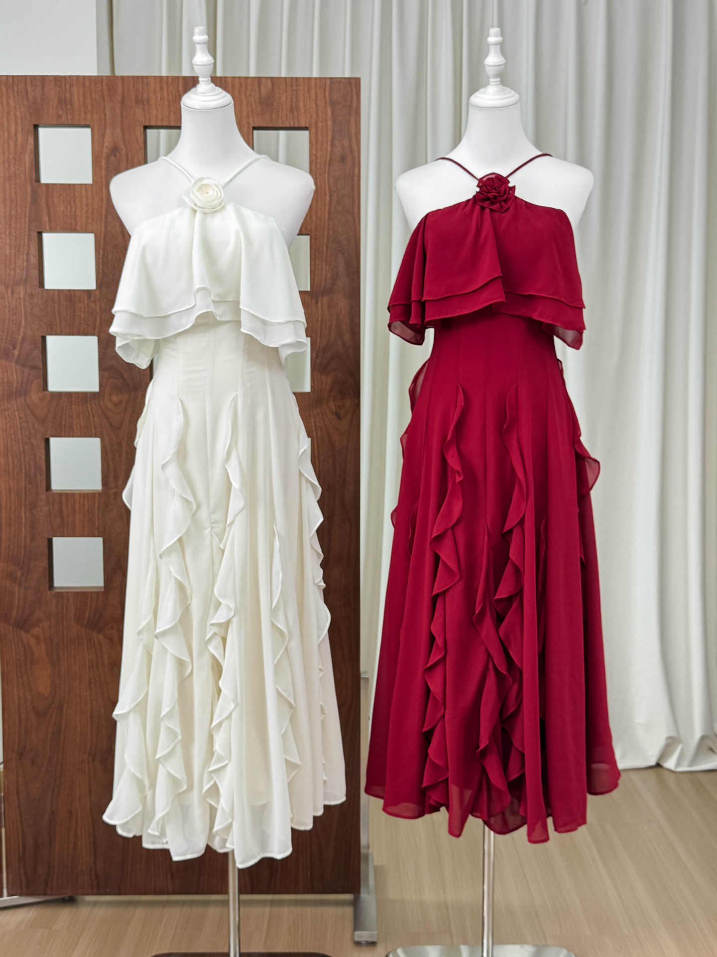 Elegant Off-Shoulder Ruffle Dress