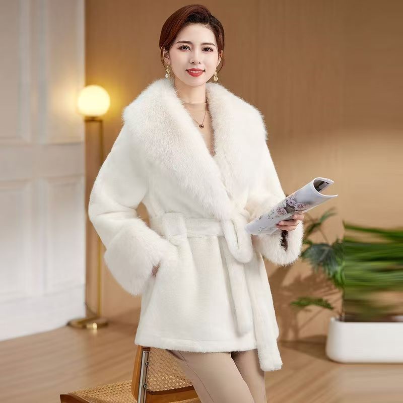 Womens Faux Fur Collar Jacket - Image 3