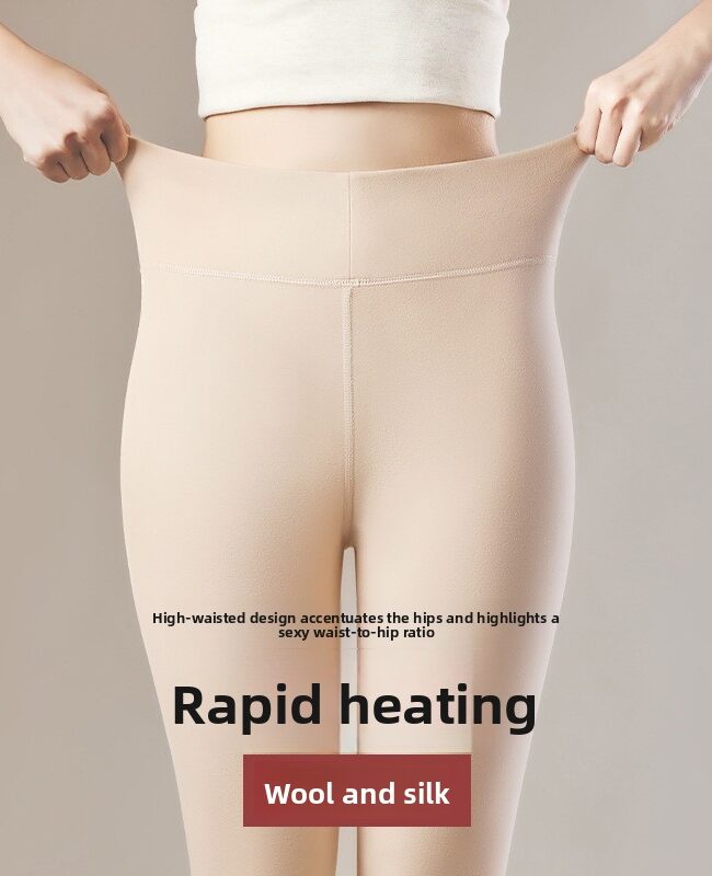 The Oceane Cashmere Silk Thermal Leggings Seamless Fleece Lined Base Layer Pants Detail – La Rose Couture Trousers & Skirts