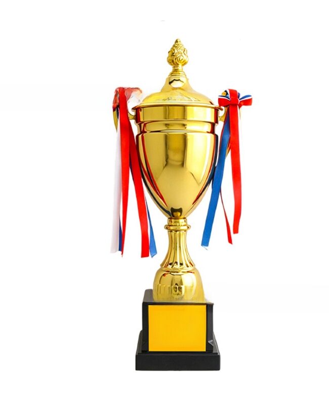The Roxane Custom Metal Sports Trophy Cup Detail – La Rose Couture Dresses & Gowns