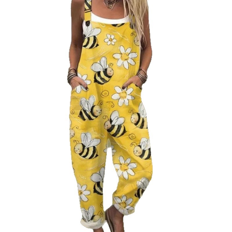 Summer Digital Printing Button Suspenders Casual Pants Suspenders - Image 2