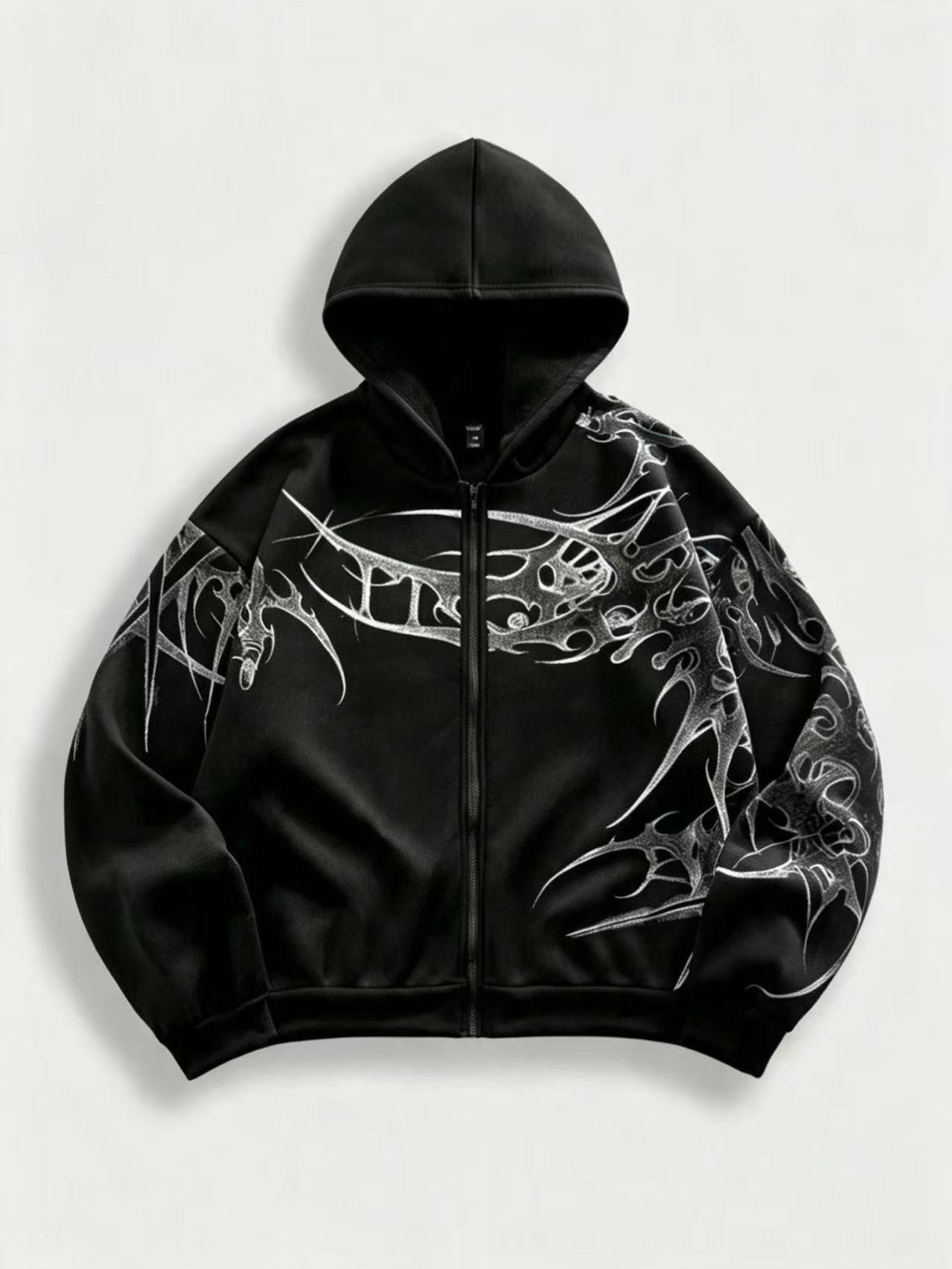 Gothic 3D Printed Hooded Sweatshirt - Image 3
