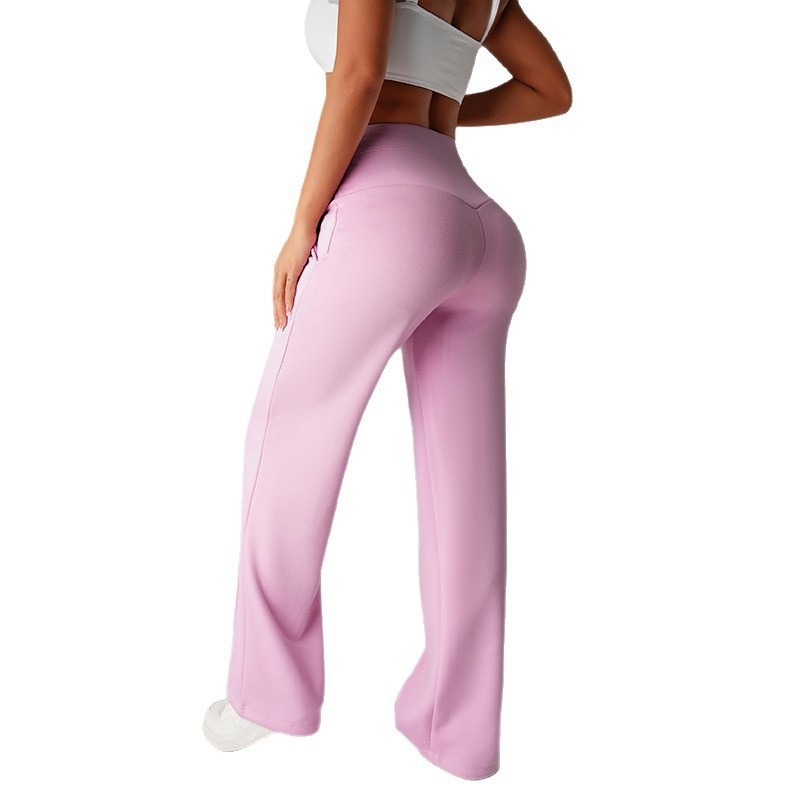 High Waisted Wide Leg Sports Trousers - Image 2