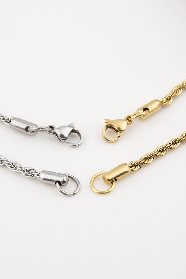 The Therese Stainless Steel Twist Chain Detail – La Rose Couture Jewellery & Accessories