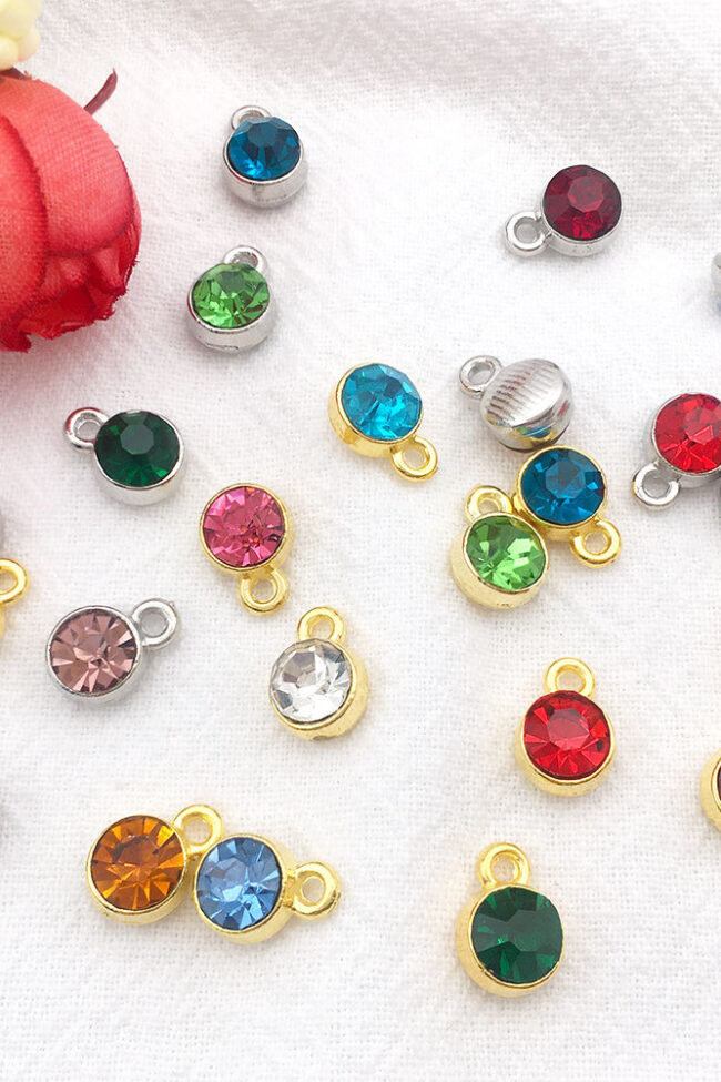 The Isaline Alloy Birthstone Pendant Diy Jewelry Accessories – La Rose Couture Jewellery & Accessories