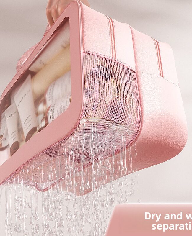 The Sylvie Wet and Dry Separation Toiletry Bag Detail – La Rose Couture Handbags & Clutches