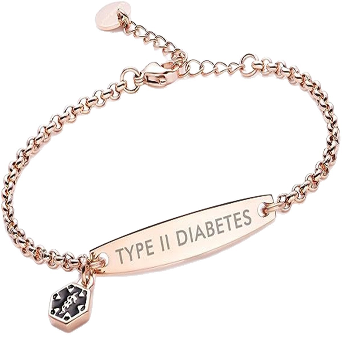 Women's Warning Id Bracelet in Stock - Image 4