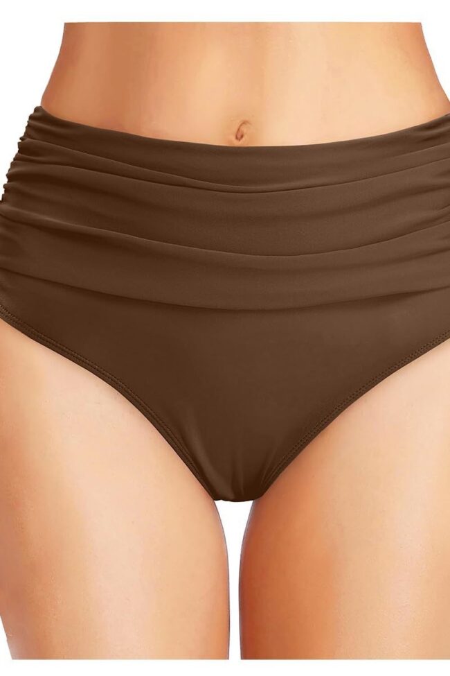The Capucine High Waist Bikini Swim Briefs Detail – La Rose Couture Trousers & Skirts