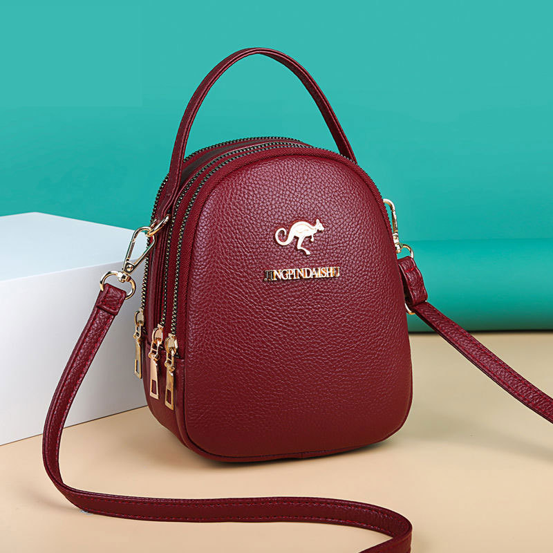 Womens Three-Layer Crossbody Bag - Image 5