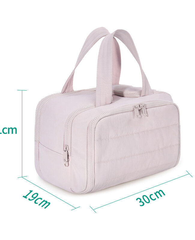 The Pascaline Partitioned Makeup Storage Bag with Wide Opening Detail – La Rose Couture Handbags & Clutches