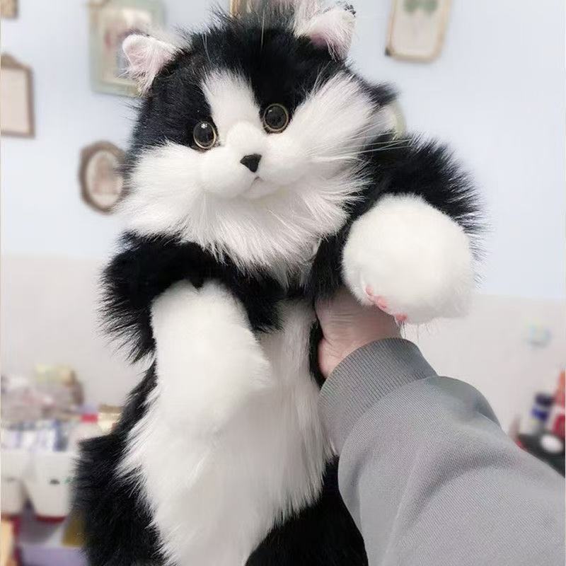 Realistic Plush Cat Backpack Toy Stuffed Animal Doll - Image 4